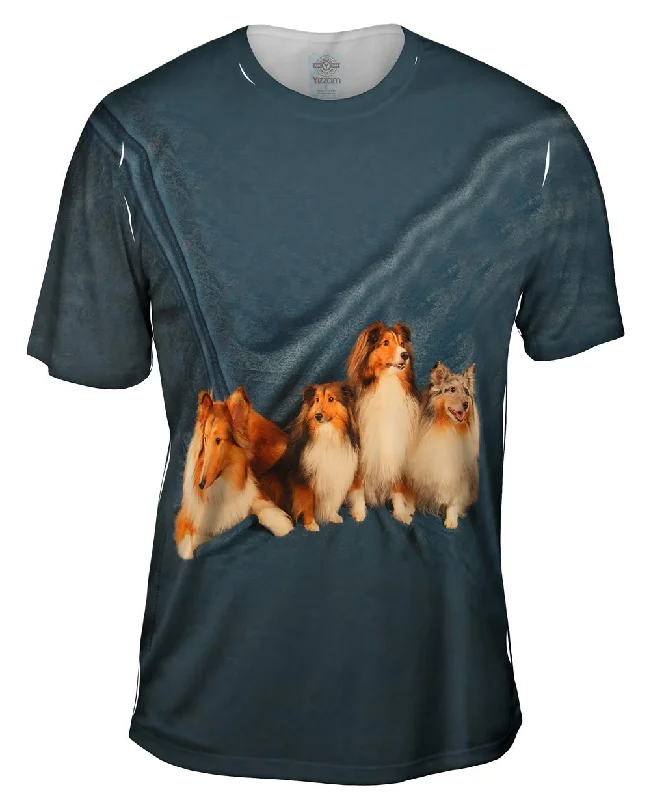 Peace Sign T-Shirt-Sheltie Clan