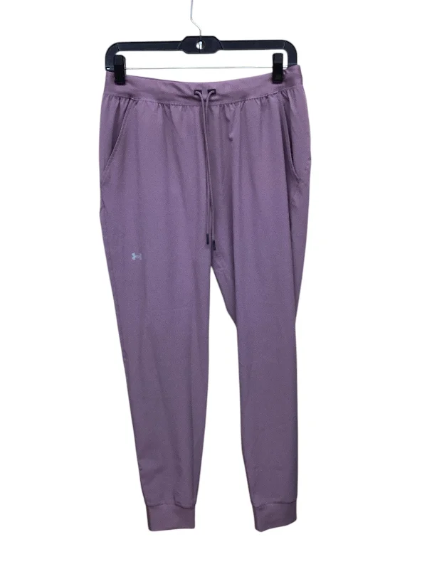 Sports Training Pants-Athletic Pants By Under Armour In Purple, Size: M