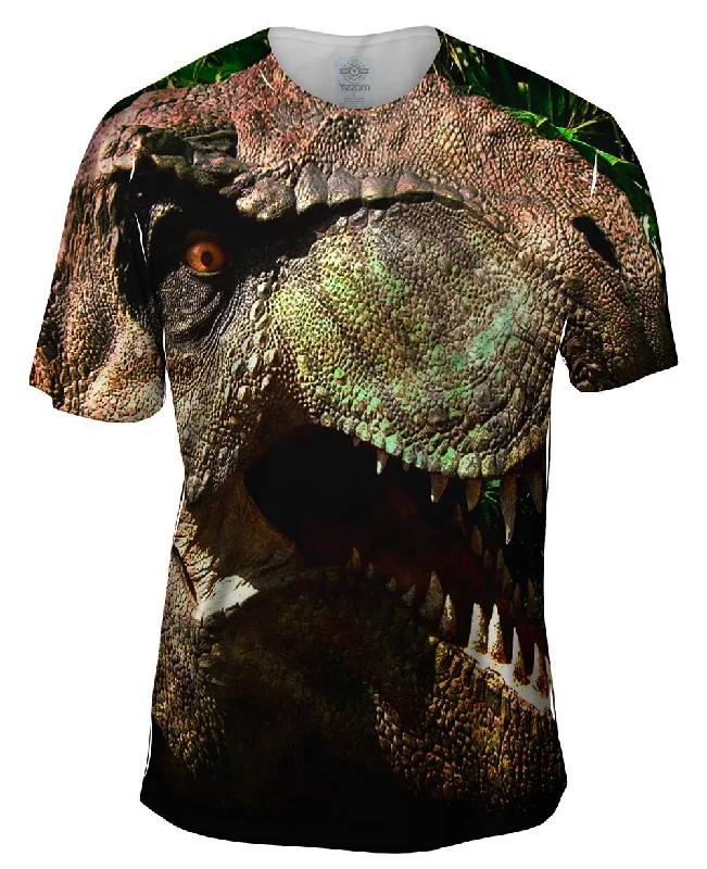 Street Art T-Shirt-Scary Face T Rex