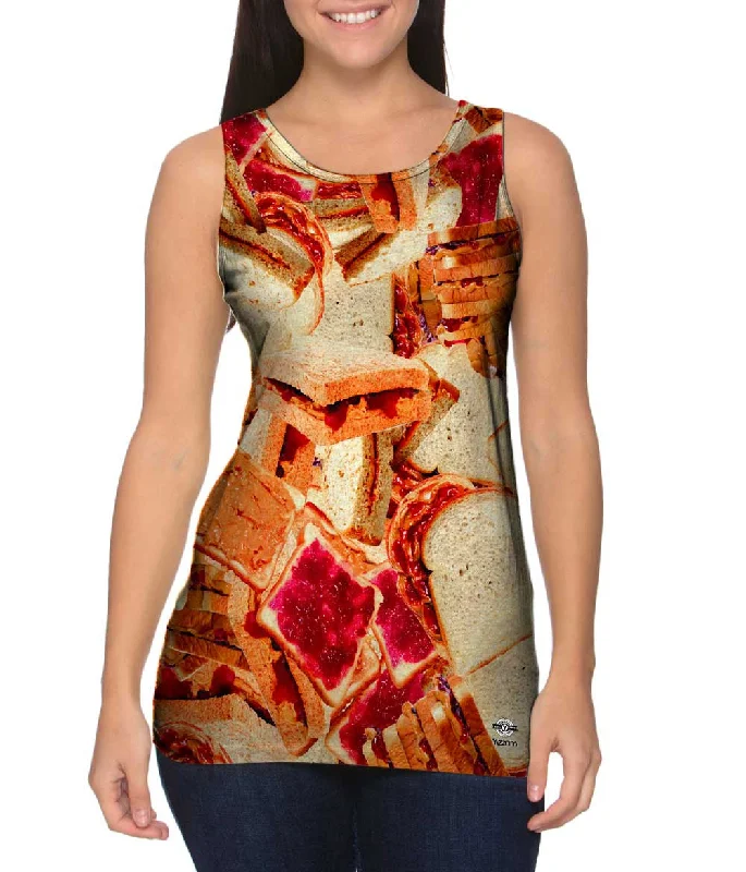 Fashionable Tank Top-Peanut Butter Jelly Lunch