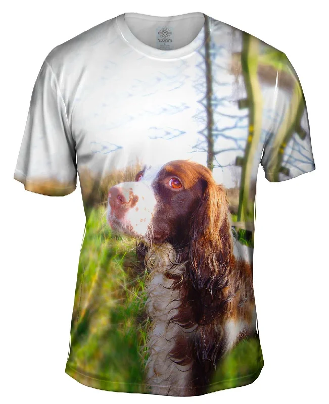 Minimalist Design T-Shirt-Scruffy Haired Cocker Spaniel