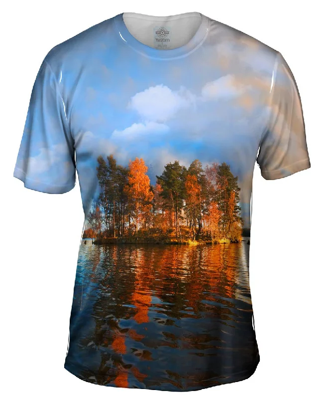 Nature Lover T-Shirt-Lake Vuoksa Russia Finland