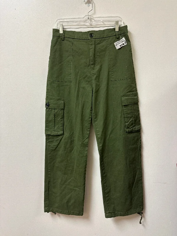 Classic Fit Denim Jeans-Pants Wide Leg By Clothes Mentor In Green, Size: L