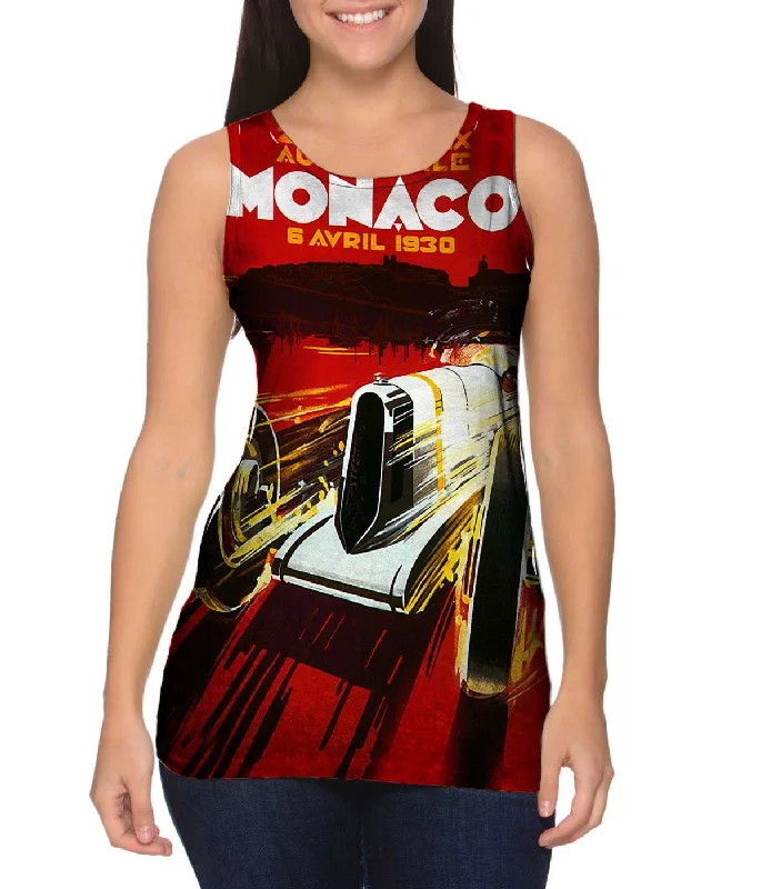 Loose Fit Sports Vest-Monaco Grand Prix Automobile