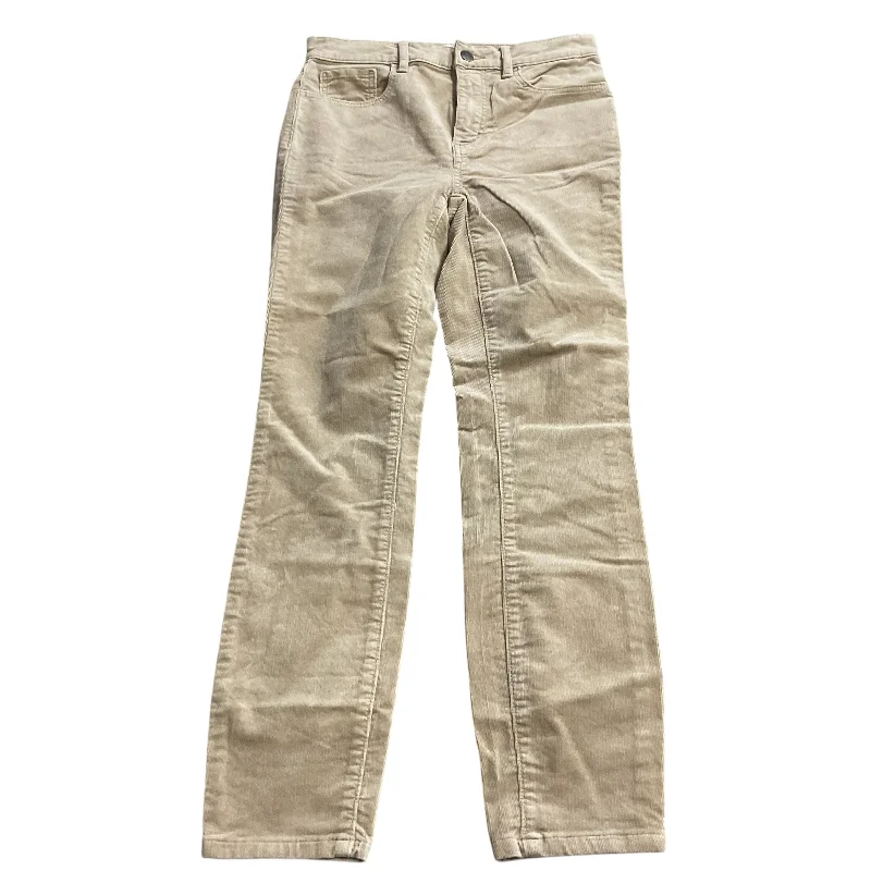 Printed Cargo Pants-Pants Corduroy By Loft In Tan, Size: 0