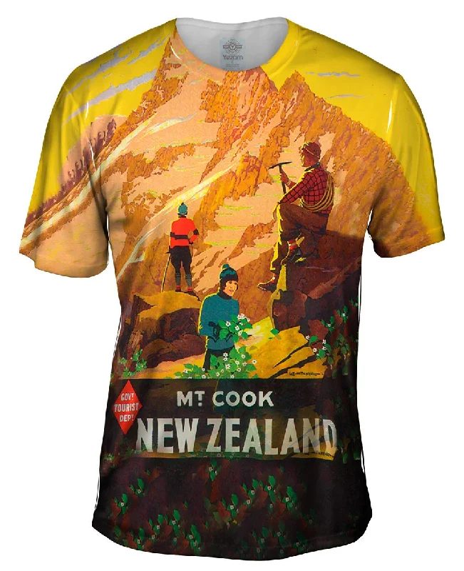 Nature Print T-Shirt-New Zealand Mount Cook 037