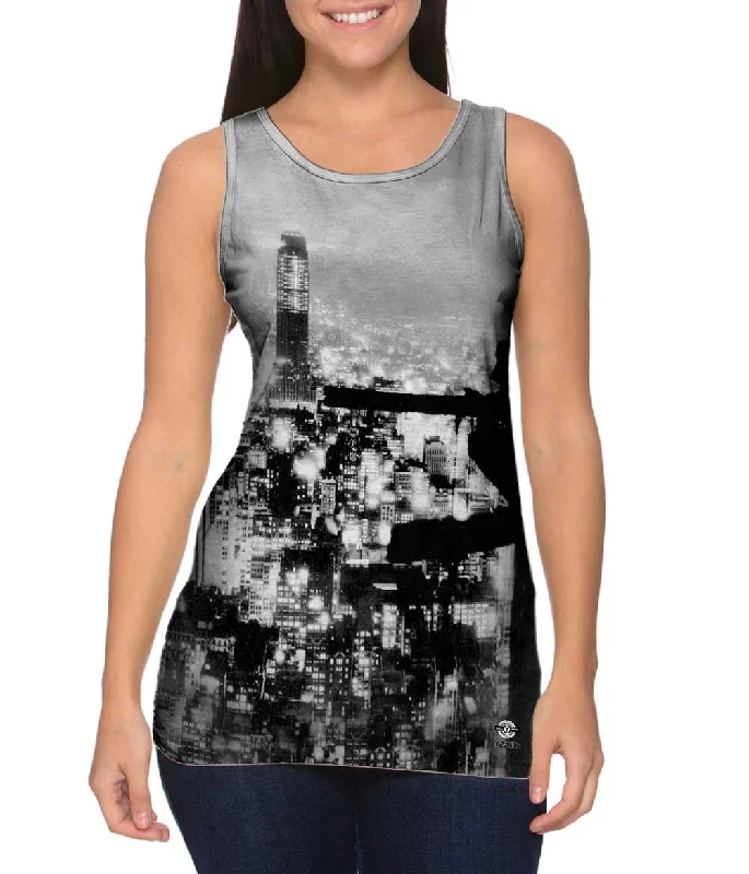 Relaxed Fit Tank-New York City At Night View