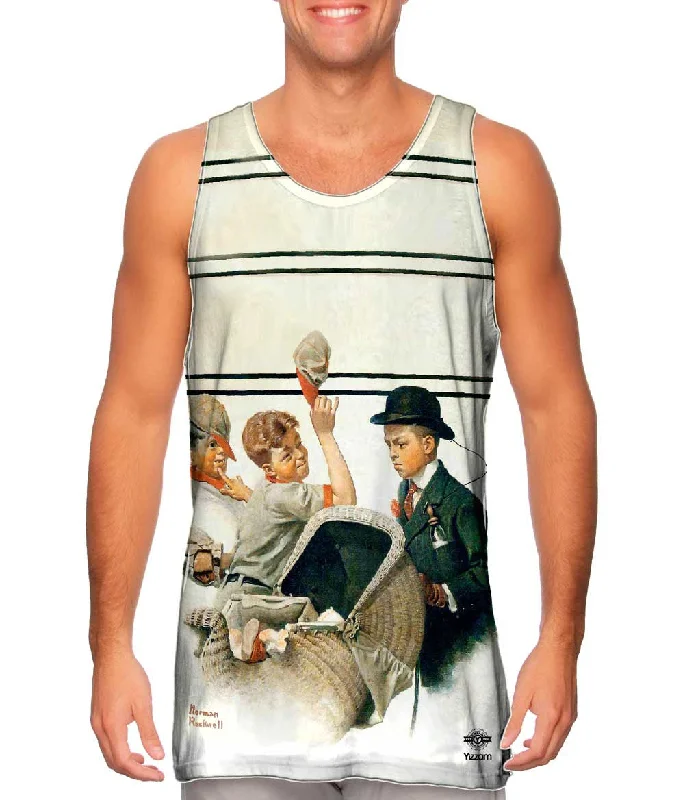 Cool Casual Vest-Norman Rockwell - "Boy With Baby Carriage 1916"