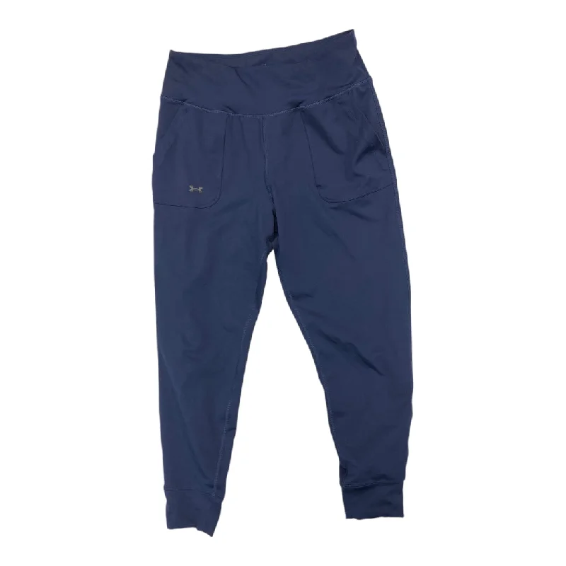 Casual Comfort Pants-Athletic Pants By Under Armour In Navy, Size: L