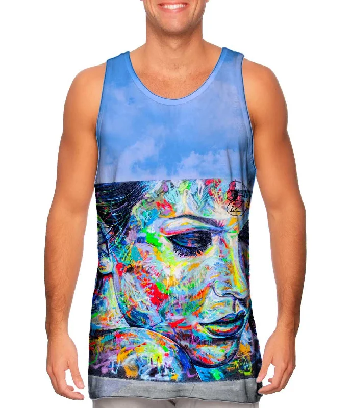 Custom Print Sleeveless Top-Paint Splashes Woman Graffiti Art Basel Miami 2013