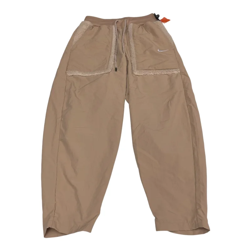 Classic Pleated Pants-Athletic Pants By Nike Apparel In Brown, Size: S