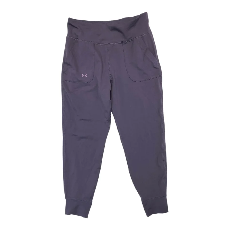 High-Waisted Pants-Athletic Pants By Under Armour In Purple, Size: L