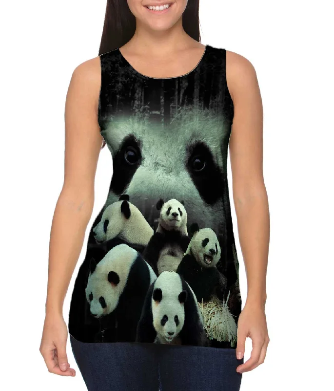 Bold Print Tank Top-Panda 004