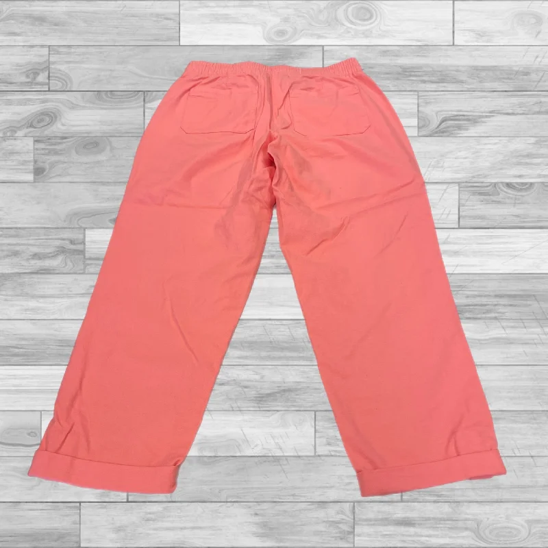 Vintage Wide Leg Pants-Pants Cropped By Talbots In Coral, Size: Xs