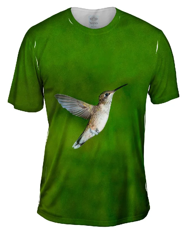 Skateboard Graphic T-Shirt-Hummingbird Glide