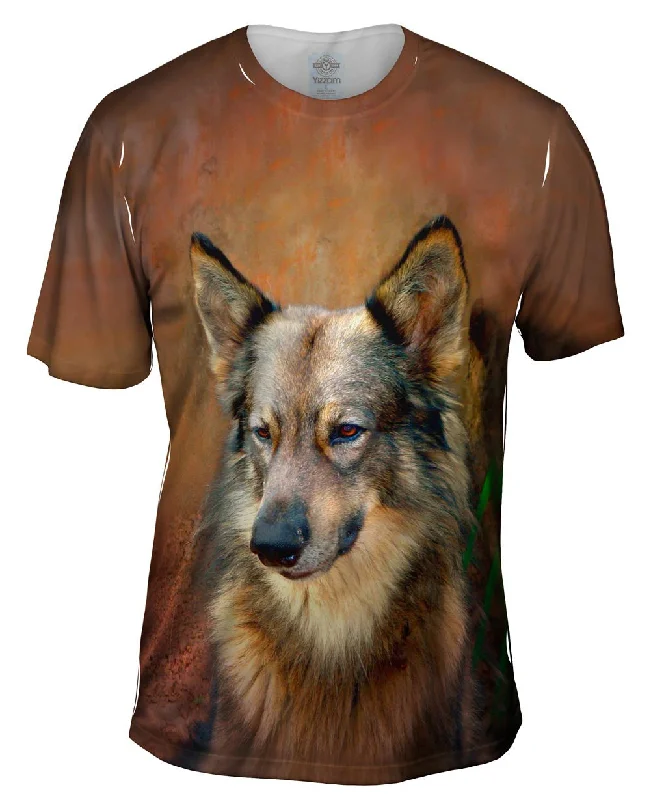 Skateboard Graphic T-Shirt-German Shepherd Fun