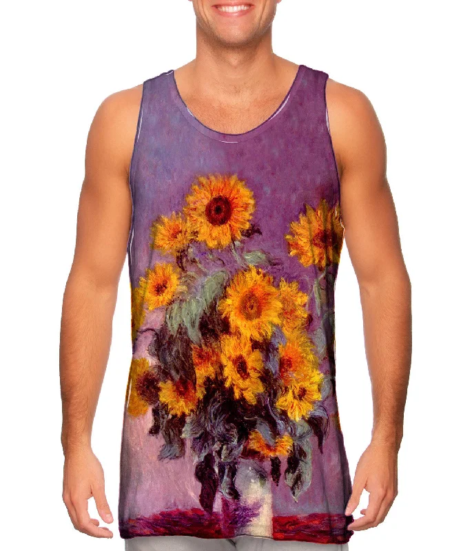 Basic Workout Vest-Monet -"Sunflowers" (1881)