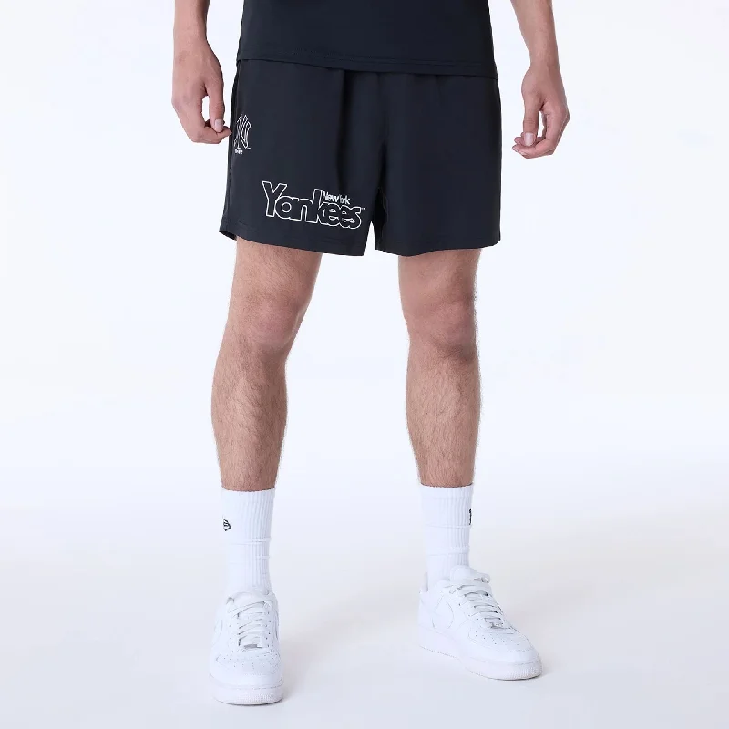 Classic Cargo Shorts-New York Yankees MLB Essentials Black Shorts