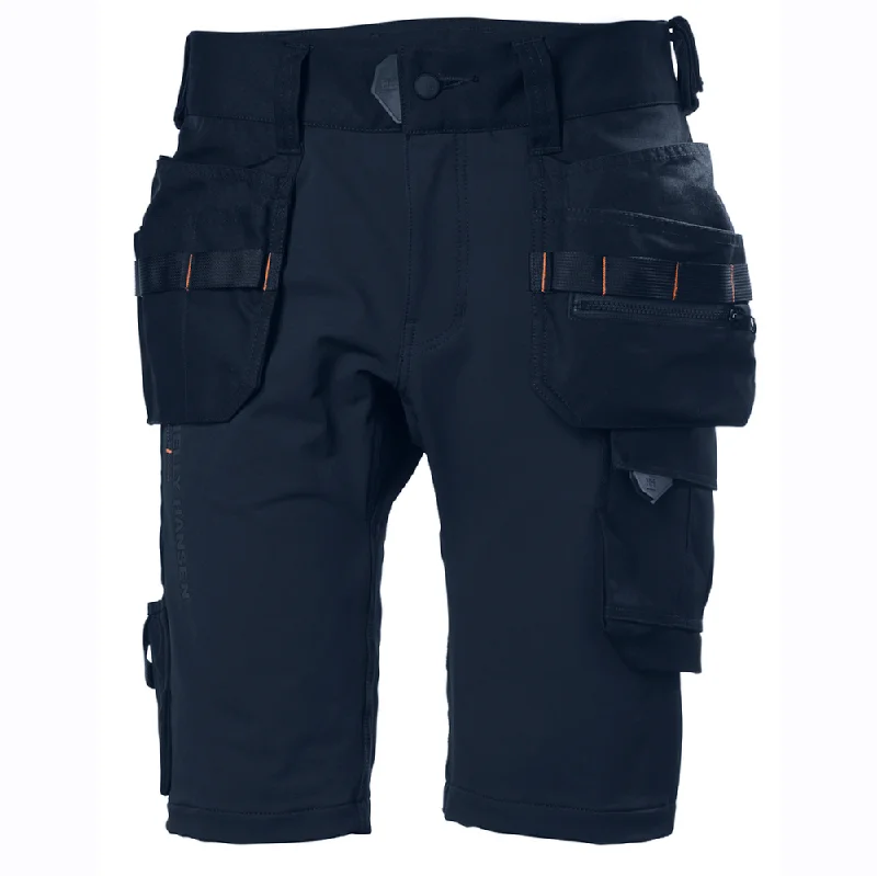 Comfortable Stretch Shorts-Helly Hansen 77443 Chelsea Evolution 4-Way Stetch Construction Shorts