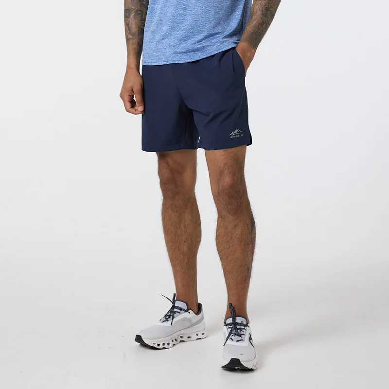 Elastic Waistband Shorts-Core Performance Short | Navy