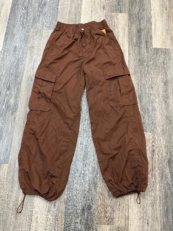 Relaxed Fit Cargo Pants-Pants Cargo & Utility By Aerie In Brown, Size: Xs