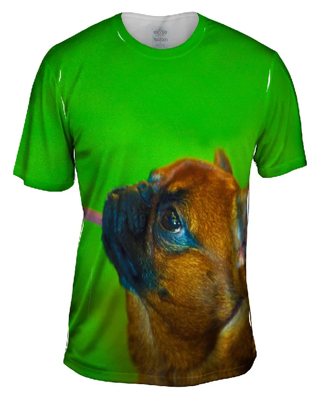 Simple Plain T-Shirt-Glossy Pug