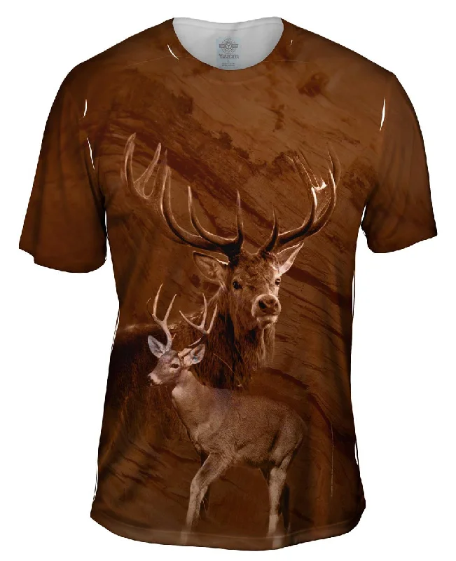 Retro Music T-Shirt-Painted Deer