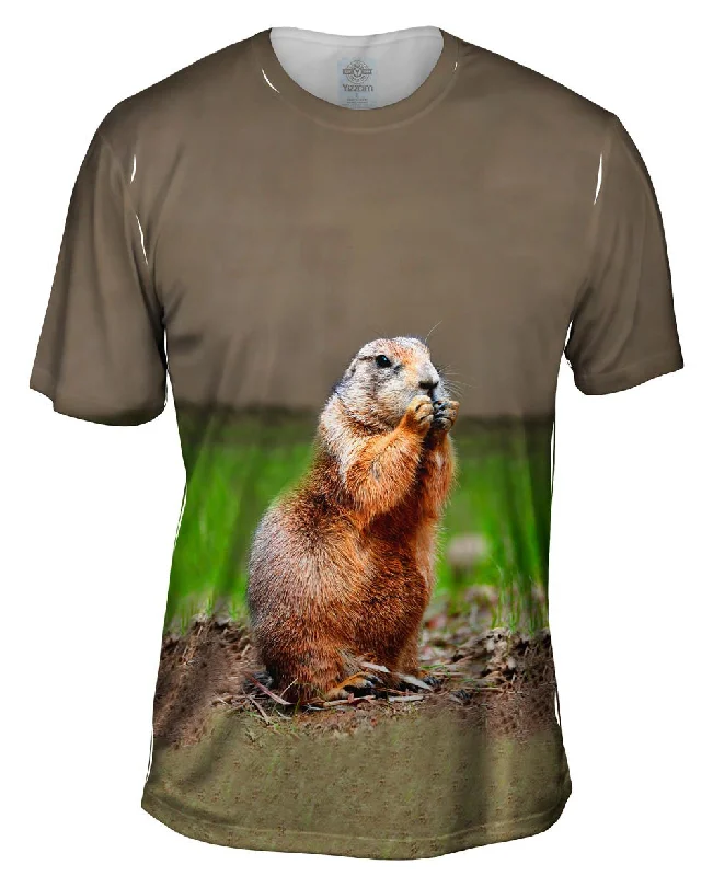 Christmas Graphic T-Shirt-Prairie Dog Lunch