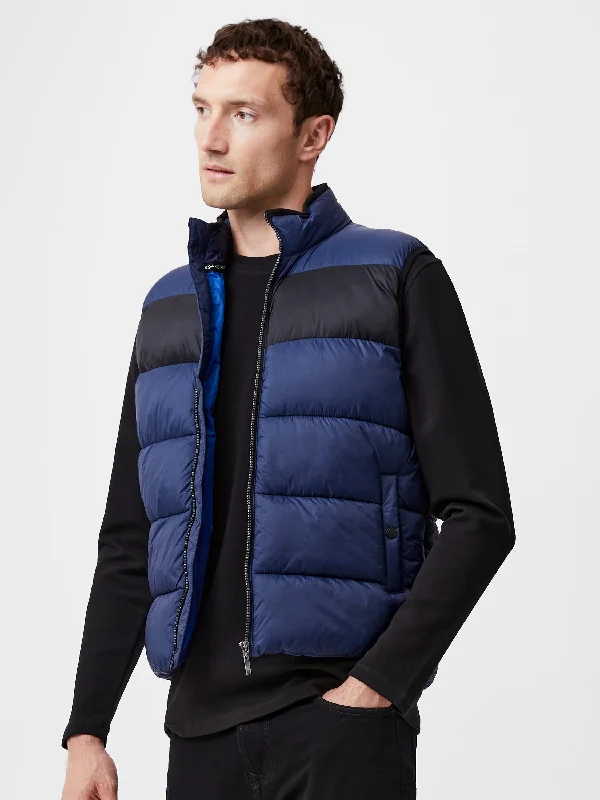 Soft Fleece Zip Jacket-Quilted Gilet