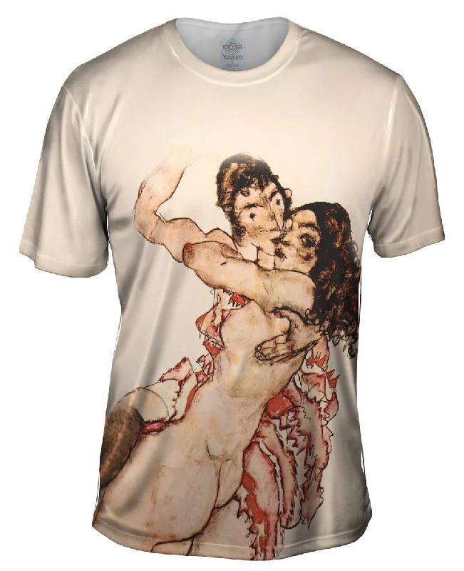 Graphic Art T-Shirt-Schiele -"Nude Women" (1915)