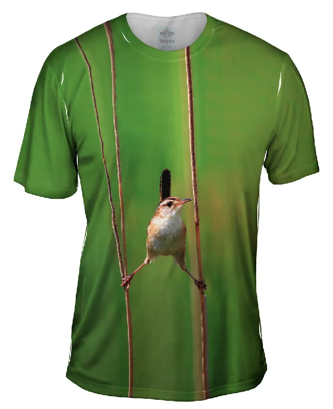 Ocean Graphic T-Shirt-Good Grip Marsh Wren Bird