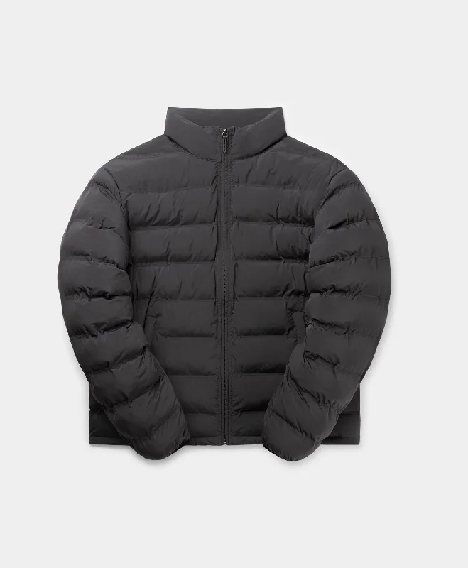 Sherpa Fleece Jacket-Obsidian Black Ayu Padded Jacket