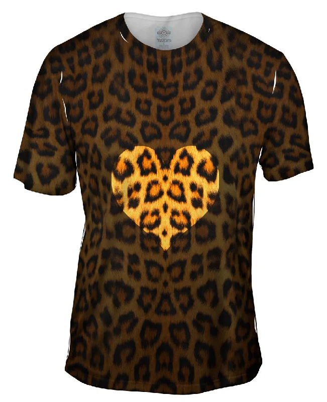 Inspirational Graphic T-Shirt-Love Leopard Animal Skin