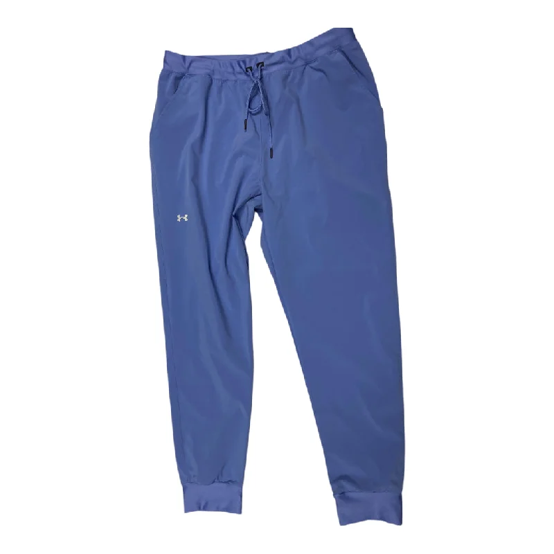 Wide Leg Trouser Pants-Athletic Pants By Under Armour In Blue, Size: L