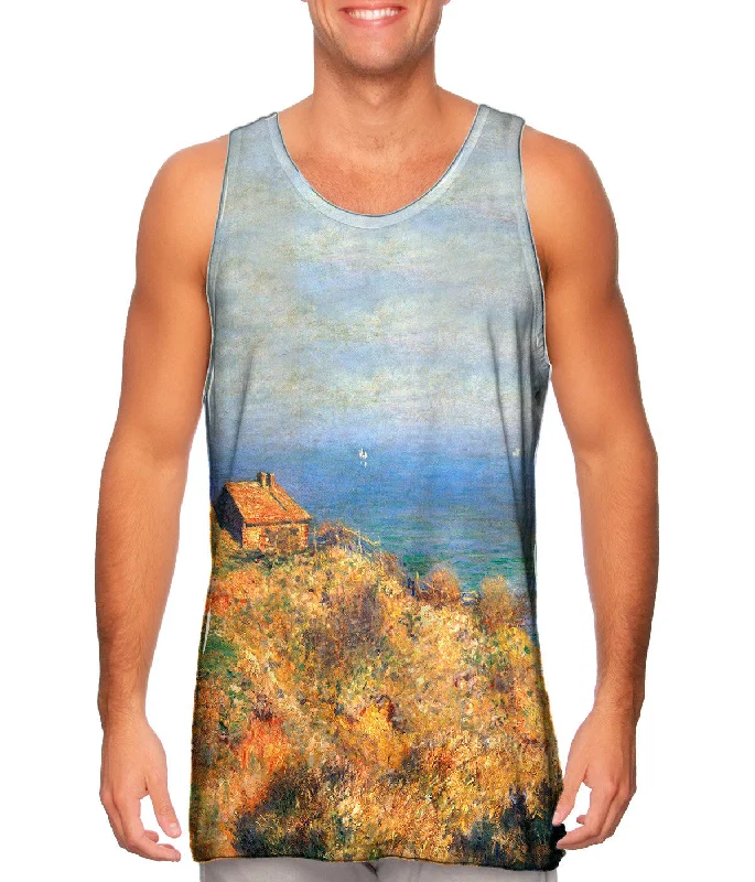 Sleeveless Hoodie Vest-Monet -"Fisherman House" (1882)