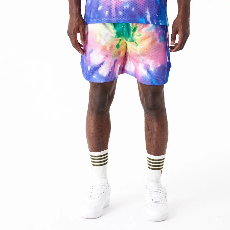 Eco-Friendly Shorts-New Era Tie Dye Multi-Coloured Shorts