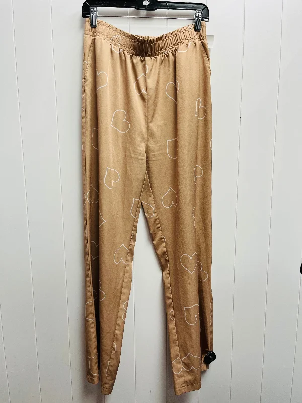 Classic Chino Pants-Pants Wide Leg By Shein In Tan, Size: Xl