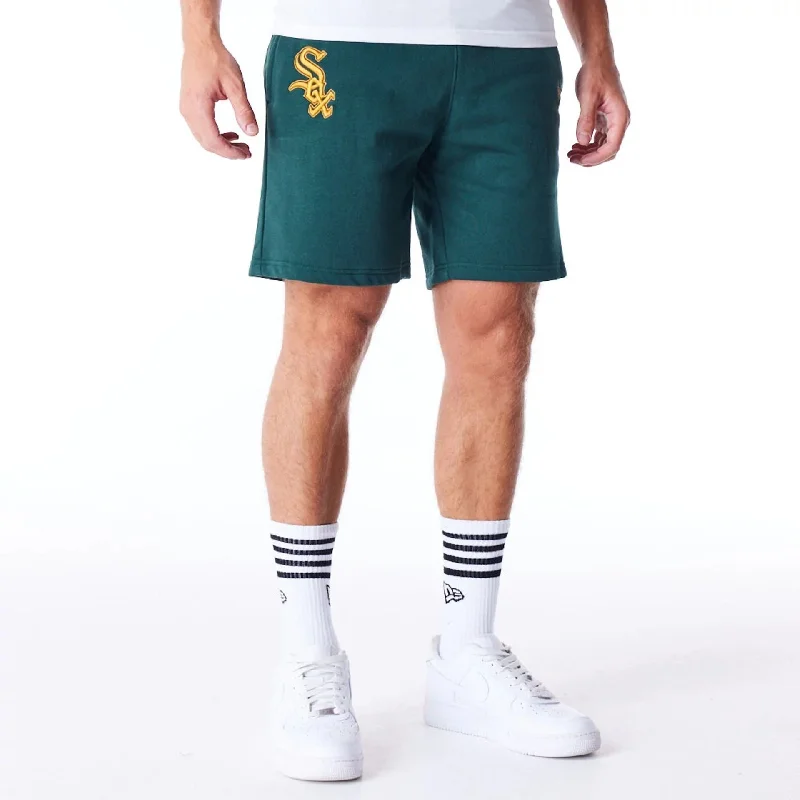 Bold Print Shorts-Chicago White Sox League Essential Dark Green Shorts