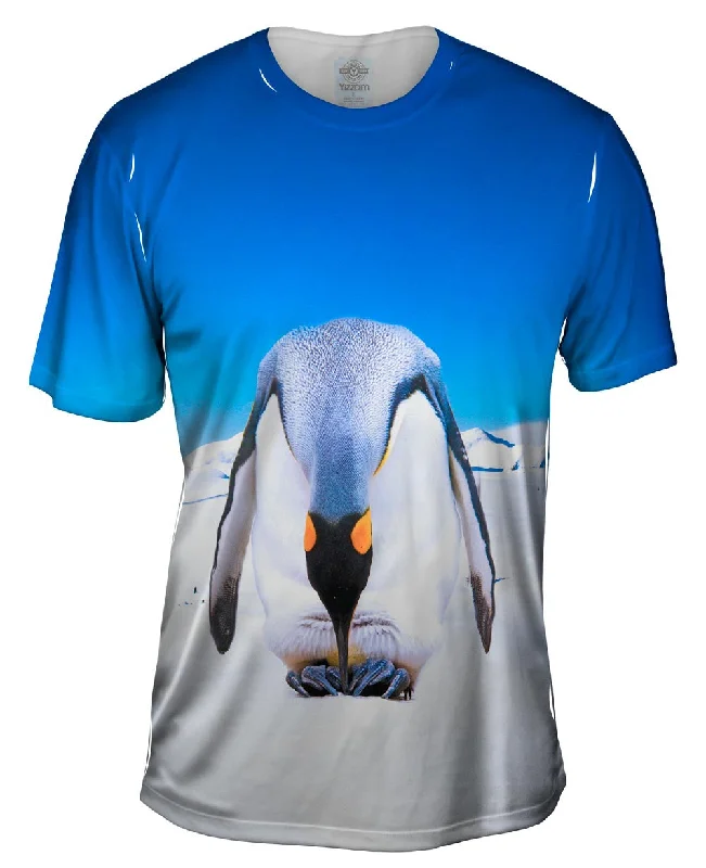 Cool Graphic T-Shirt-Penguin Snow