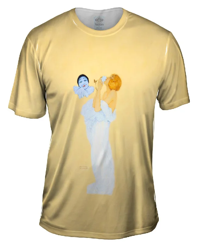 Retro Print T-Shirt-Raphael Kirchner - "Pierrots Dream"