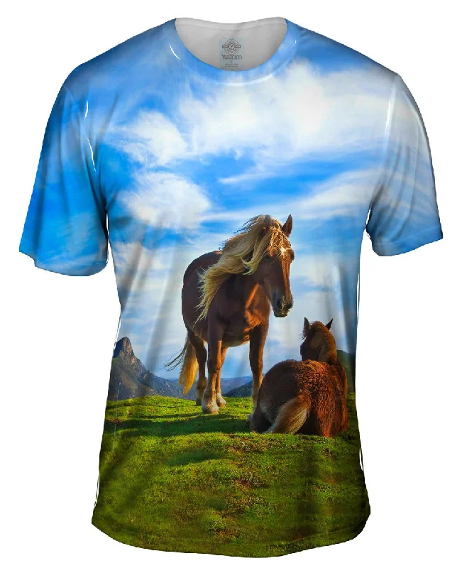 Festival T-Shirt-Horse Calf Mountain