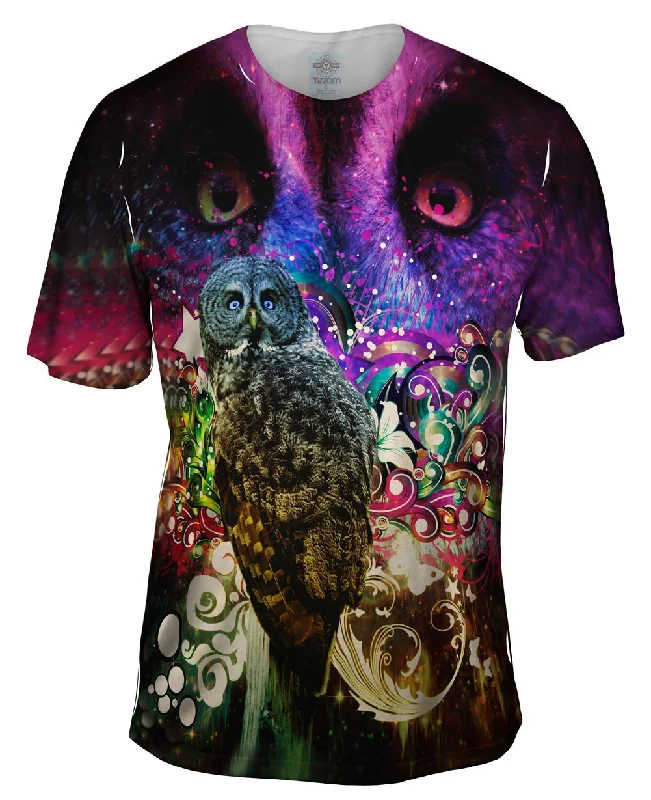 Urban Style T-Shirt-Grey Owl