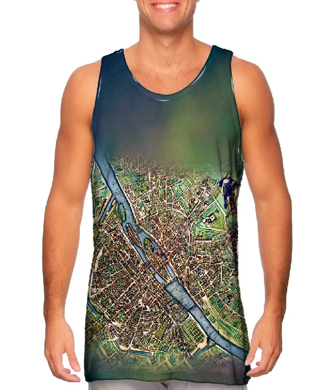 Active Lifestyle Vest-Map Of Paris 1657