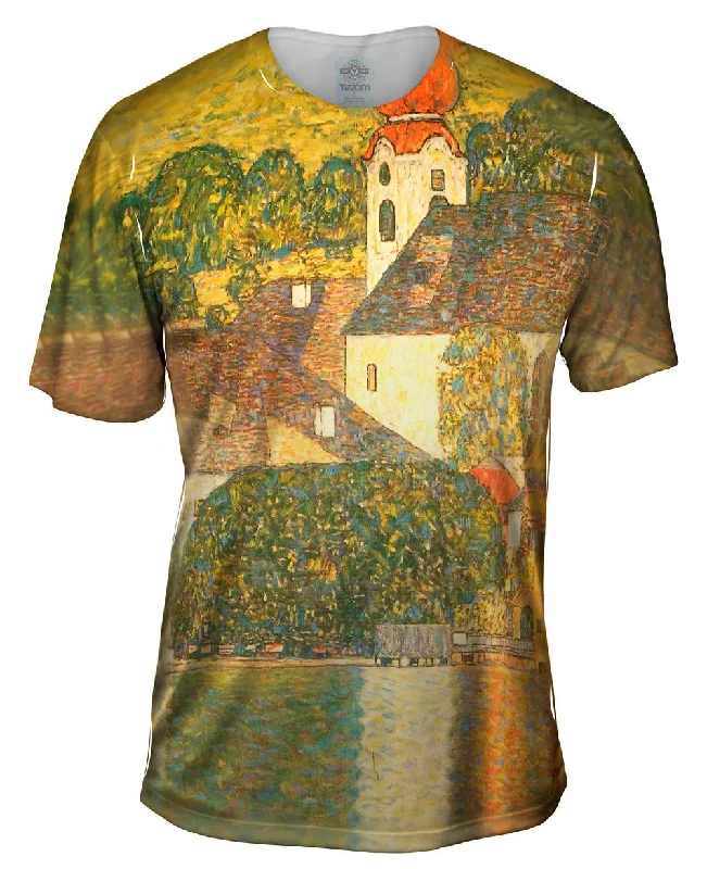 Funny Sayings T-Shirt-Gustav Klimt -"Church in Unterach" (1916)