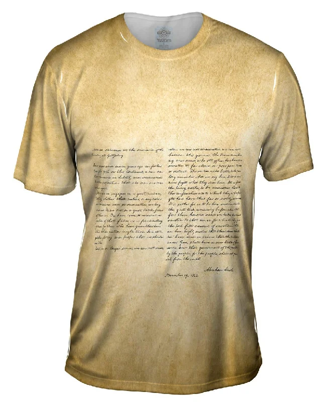 Camping T-Shirt-Gettysburg Address