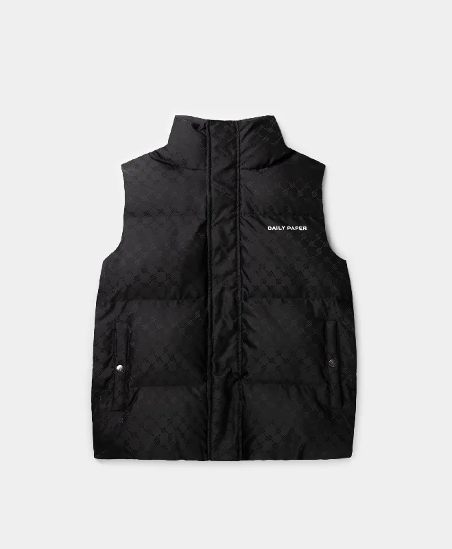 Cold Weather Jacket-Black Monogram Pondo Bodywarmer