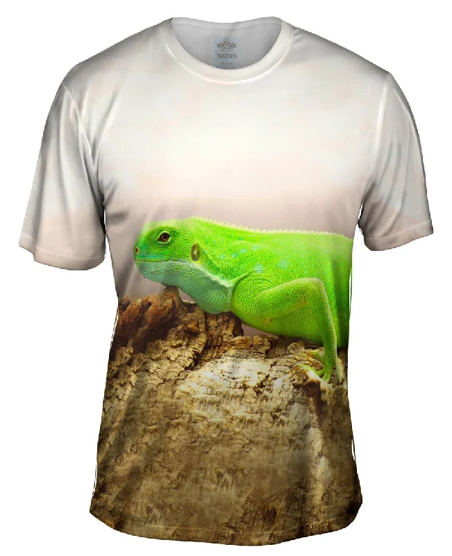 Nature Print T-Shirt-Iguana Afternoon