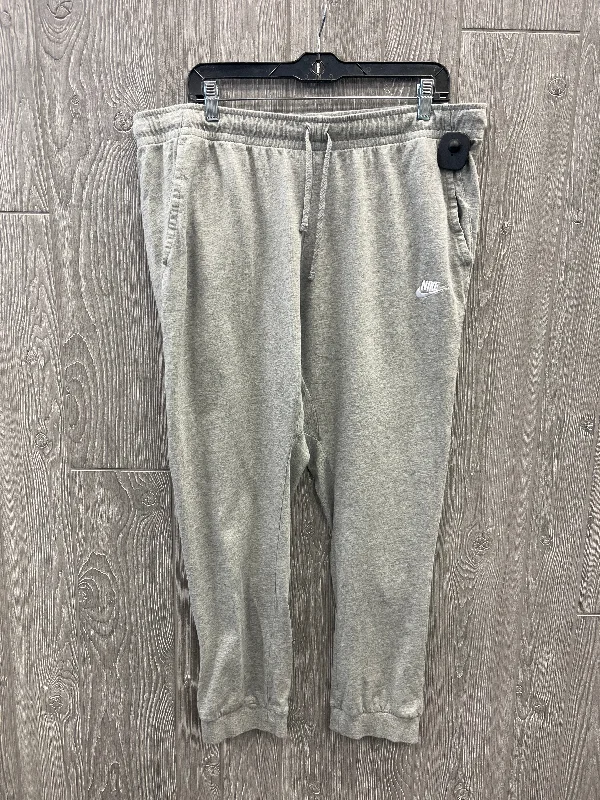 Classic Pleated Pants-Athletic Pants By Nike In Grey, Size: Xxl