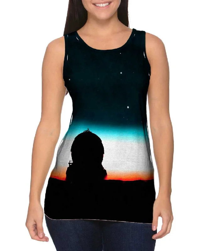 Sleeveless Workout Tee-Mercury Venus Moonalign