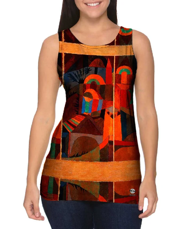 Eco-Friendly Tank Top-Paul Klee - "Temple Gardens" (1920)